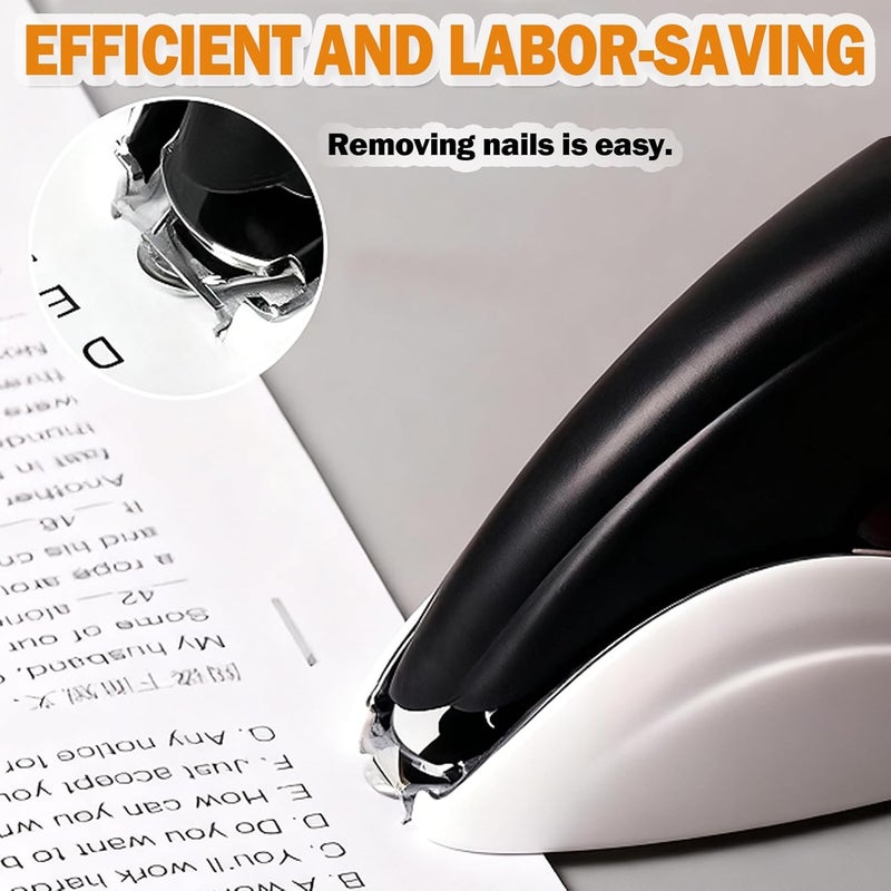 Auterflym Aterflym Professional Staple Remover & Puller – Staple Remover Without Tearing, Heavy Duty Stapler Remover Tool, White & Black, 2 Pack for Office/Desk/Classroom - Image 3